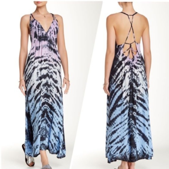 Tiare Hawaii Dresses & Skirts - TIARE HAWAII // double halter strappy t back maxi